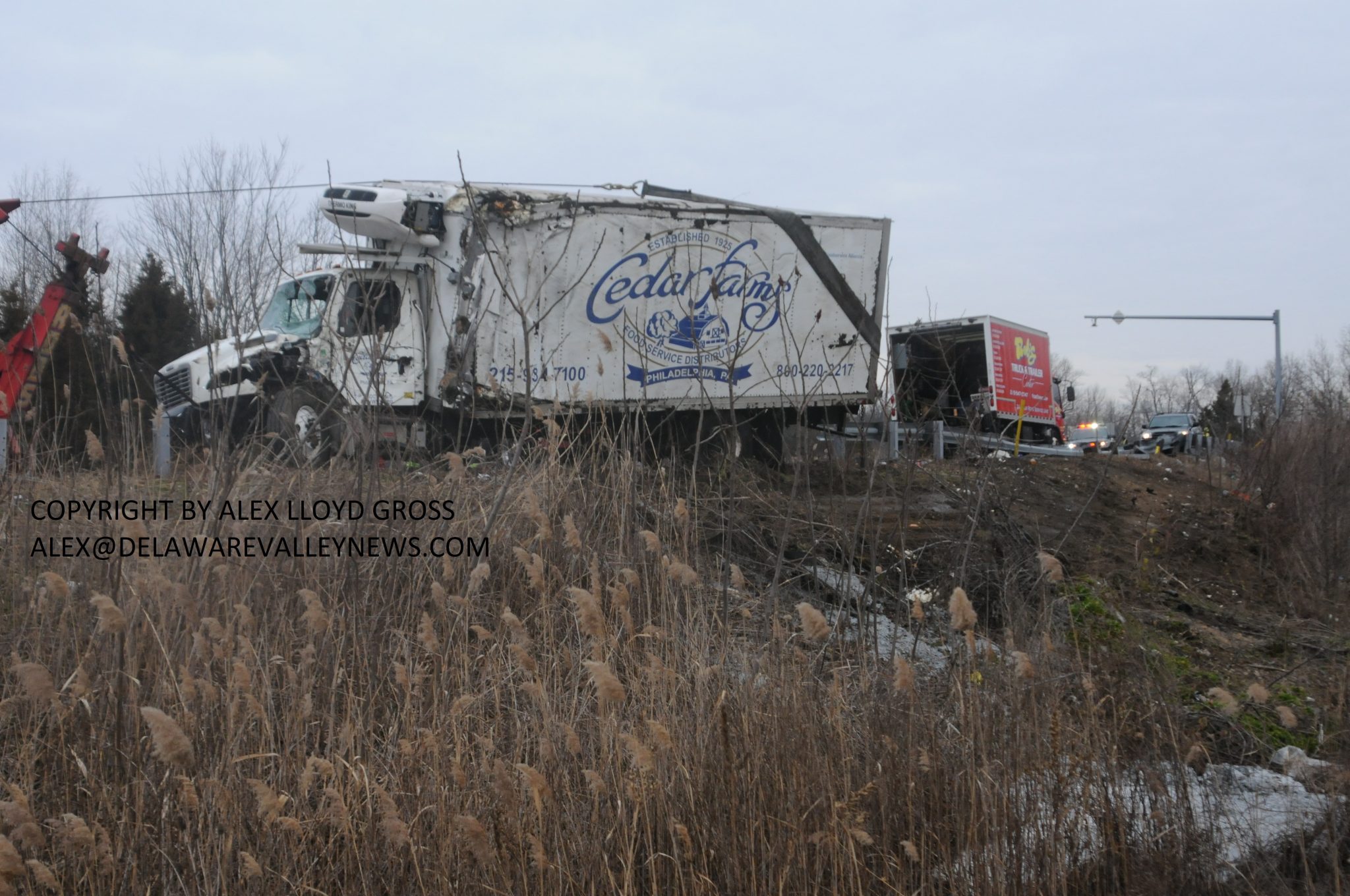 Minor Injuries In I95 Truck Crash Delaware Valley News