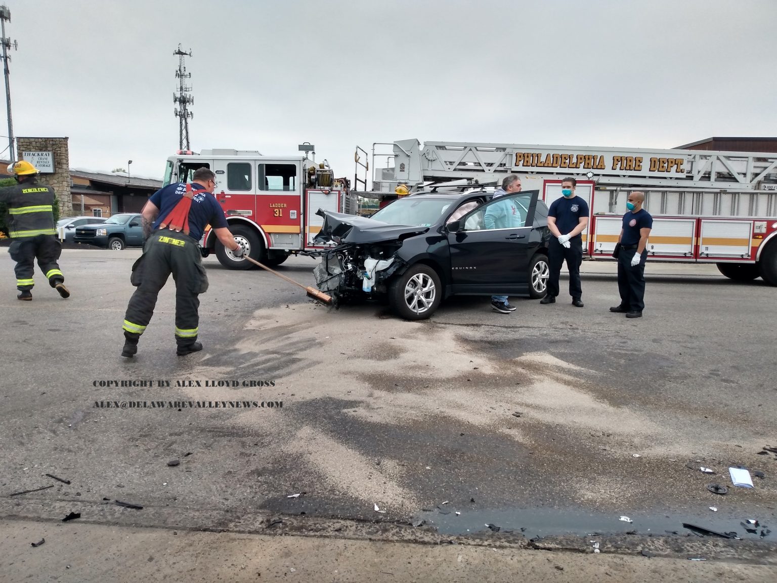 Car and Flatbed Truck Collide On Byberry Road Delaware Valley News