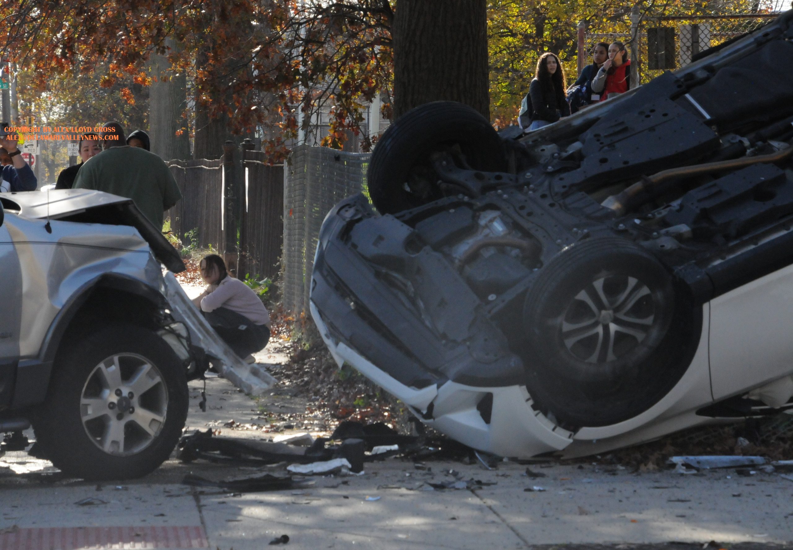 Car Flips Onto School Yard Fence In Mayfair After Crash – Delaware ...