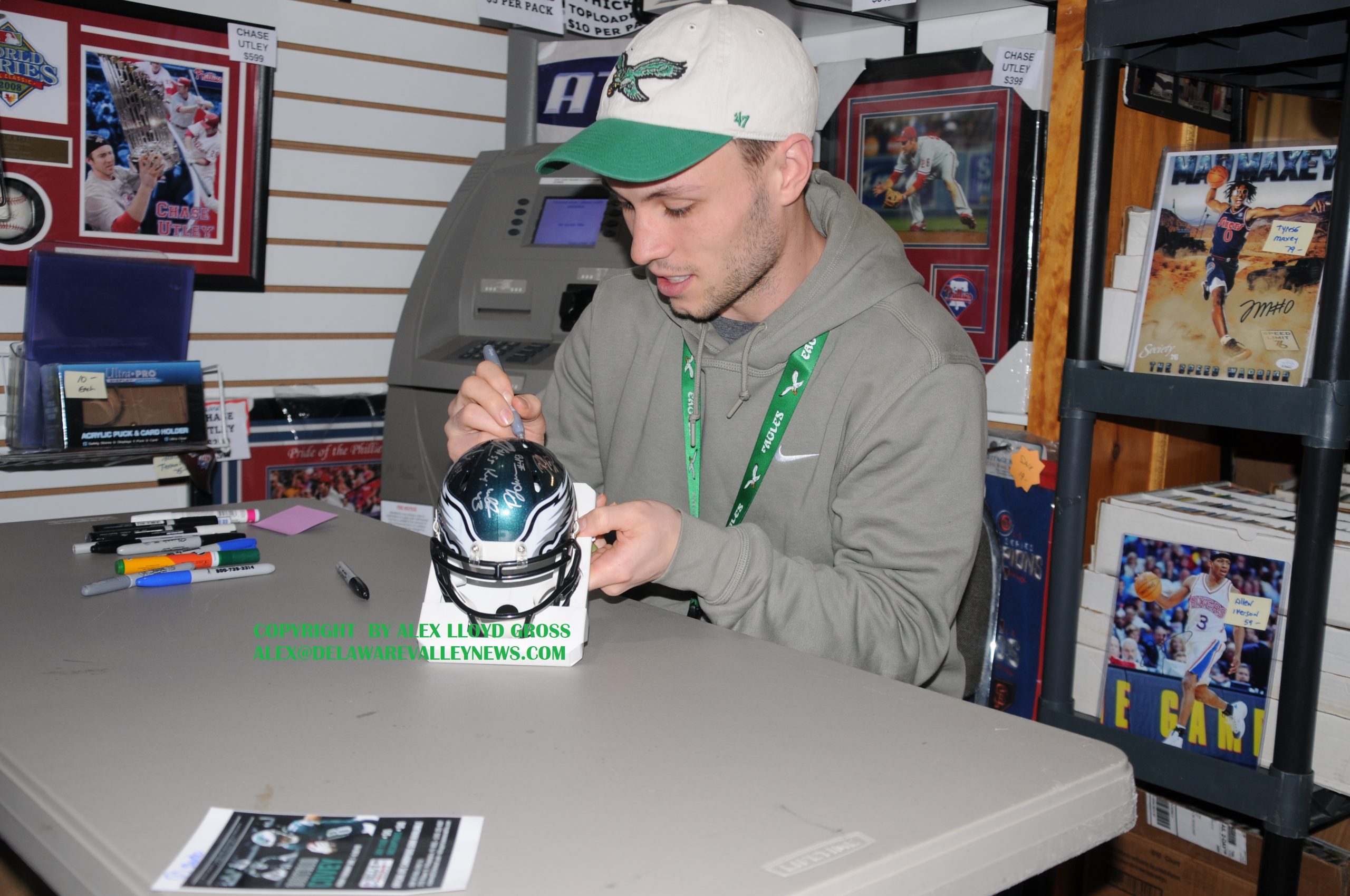 Philadelphia Eagles visit Oxford Valley Mall's Dynasty Sports