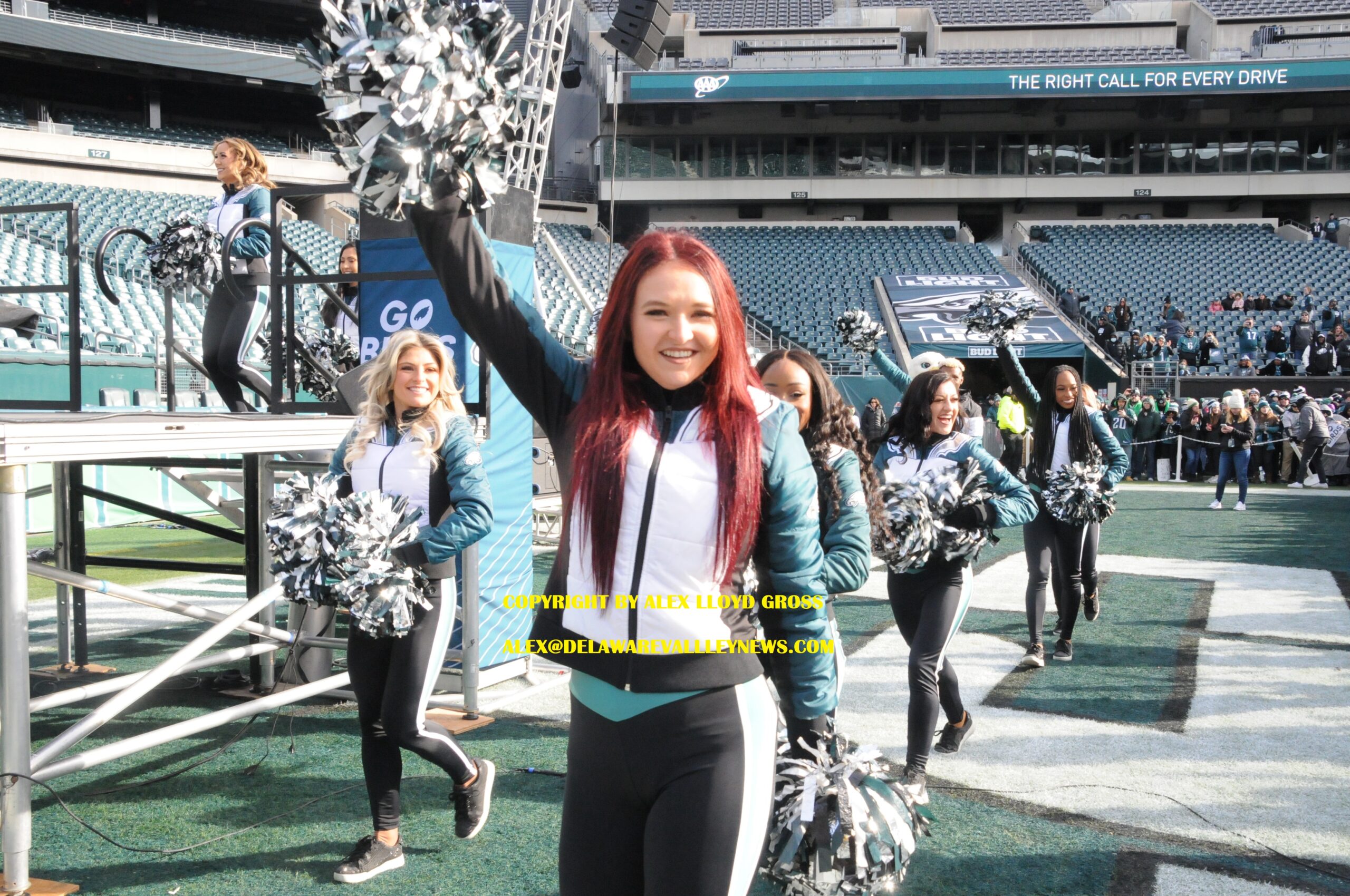 Cheerleader for the day, - Eagles Autism Foundation